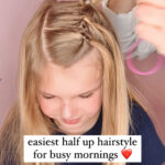 easy hairstyle to do on a busy morning