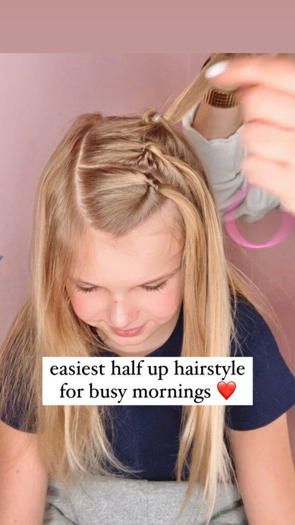 easy hairstyle to do on a busy morning