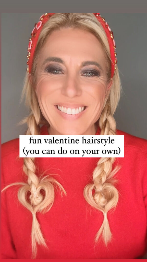 fun valentine's day hairstyle