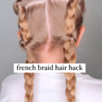 french braid hair hack