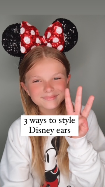 Disney hairstyles - how to style Disney Ears