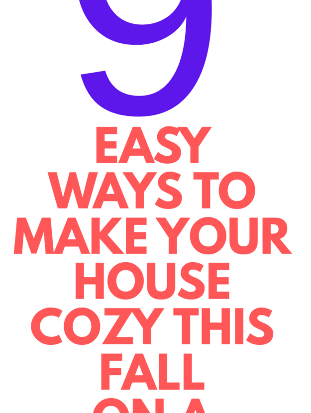 How to Make Your Home Cozy for Fall on a Budget