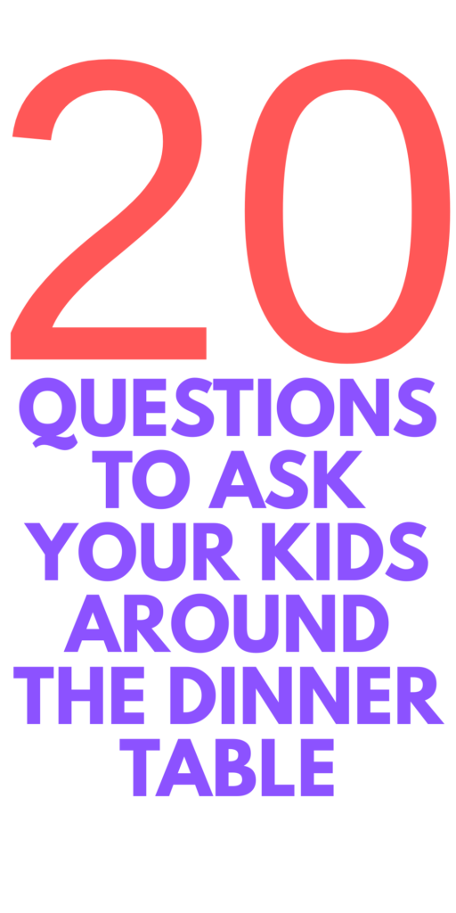Fun Questions to Ask Your Kids Around the Dinner Table This Fall