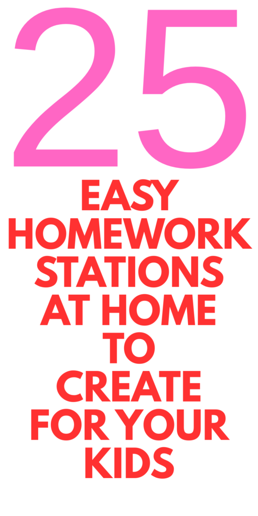 25 Homework Station Ideas to Make School Nights Easier