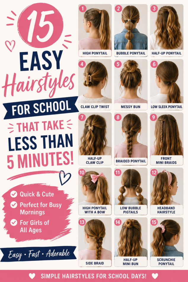 hairstyles for school